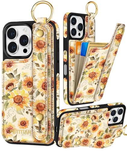 Petitian Promax Schutzhülle für iPhone 16 Pro Max, niedliches mädchenhaftes ästhetisches einzigartiges Design, Leder, Kreditkartenhalter, Kartenhalter, Ständer, Armband für iPhone 16 Pro Max Petitian Promax Schutzhülle für iPhone 16 Pro Max, niedliches mädchenhaftes ästhetisches einzigartiges Design, Leder, Kreditkartenhalter, Kartenhalter, Ständer, Armband für iPhone 16 Pro Max von Petitian
