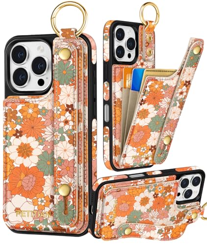 Petitian Promax Schutzhülle für iPhone 16 Pro Max, niedliches mädchenhaftes ästhetisches einzigartiges Design, Leder, Kreditkartenhalter, Kartenhalter, Ständer, Armband für iPhone 16 Pro Max Petitian Promax Schutzhülle für iPhone 16 Pro Max, niedliches mädchenhaftes ästhetisches einzigartiges Design, Leder, Kreditkartenhalter, Kartenhalter, Ständer, Armband für iPhone 16 Pro Max von Petitian