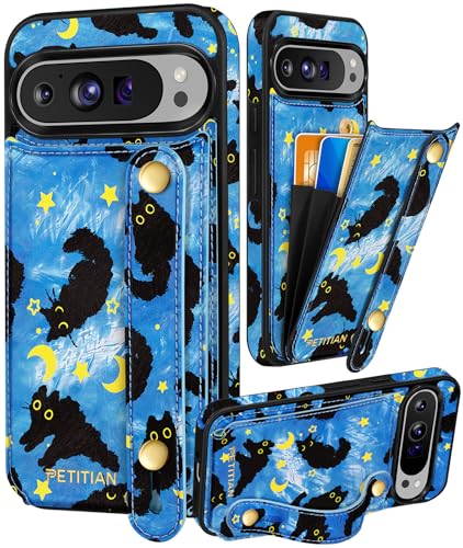 Petitian Schutzhülle für Google Pixel 9Pro XL mit Brieftasche: Frauen und Mädchen, niedlich, ästhetisch, einzigartiges Design, Leder, Kreditkartenhalter, Kartenhalter, Ständer, Armband für Pixel 9Pro Petitian Schutzhülle für Google Pixel 9Pro XL mit Brieftasche: Frauen und Mädchen, niedlich, ästhetisch, einzigartiges Design, Leder, Kreditkartenhalter, Kartenhalter, Ständer, Armband für Pixel 9Pro von Petitian