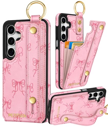 Petitian Schutzhülle für Samsung Galaxy A15 5G, mit Brieftasche, für Damen und Mädchen, niedlich, ästhetisch, einzigartiges Design, Leder, Kreditkartenhalter, Kartenhalter, Ständer, Armband für Galaxy Petitian Schutzhülle für Samsung Galaxy A15 5G, mit Brieftasche, für Damen und Mädchen, niedlich, ästhetisch, einzigartiges Design, Leder, Kreditkartenhalter, Kartenhalter, Ständer, Armband für Galaxy von Petitian
