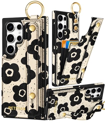 Petitian Schutzhülle für Samsung Galaxy S25 Ultra, mit Brieftasche, für Damen und Mädchen, niedlich, ästhetisch, einzigartiges Design, Leder, Kreditkartenhalter, Kartenhalter, Ständer, Armband für S25 Petitian Schutzhülle für Samsung Galaxy S25 Ultra, mit Brieftasche, für Damen und Mädchen, niedlich, ästhetisch, einzigartiges Design, Leder, Kreditkartenhalter, Kartenhalter, Ständer, Armband für S25 von Petitian