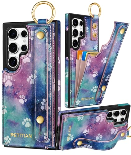 Petitian Schutzhülle für Samsung Galaxy S25 Ultra mit Brieftasche: Frauen und Mädchen, niedliches ästhetisches einzigartiges Design, Leder, Kreditkartenhalter, Kartenhalter, Ständer, Armband für S25 Petitian Schutzhülle für Samsung Galaxy S25 Ultra mit Brieftasche: Frauen und Mädchen, niedliches ästhetisches einzigartiges Design, Leder, Kreditkartenhalter, Kartenhalter, Ständer, Armband für S25 von Petitian
