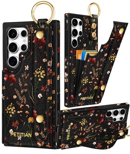 Petitian Schutzhülle für Samsung Galaxy S25 Ultra mit Brieftasche: Frauen und Mädchen, niedliches mädchenhaftes ästhetisches einzigartiges Design, Leder, Kreditkartenhalter, Kartenhalter, Ständer Petitian Schutzhülle für Samsung Galaxy S25 Ultra mit Brieftasche: Frauen und Mädchen, niedliches mädchenhaftes ästhetisches einzigartiges Design, Leder, Kreditkartenhalter, Kartenhalter, Ständer von Petitian