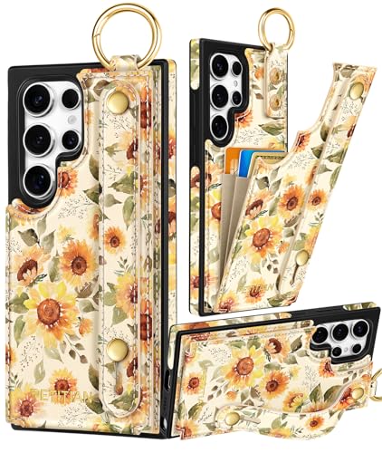 Petitian Schutzhülle für Samsung Galaxy S25 Ultra mit Brieftasche: Frauen und Mädchen, niedliches mädchenhaftes ästhetisches einzigartiges Design, Leder, Kreditkartenhalter, Kartenhalter, Ständer Petitian Schutzhülle für Samsung Galaxy S25 Ultra mit Brieftasche: Frauen und Mädchen, niedliches mädchenhaftes ästhetisches einzigartiges Design, Leder, Kreditkartenhalter, Kartenhalter, Ständer von Petitian