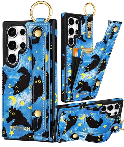 Petitian Schutzhülle für Samsung Galaxy S25 Ultra mit Brieftasche: Frauen und Mädchen, niedliches mädchenhaftes ästhetisches einzigartiges Design, Leder, Kreditkartenhalter, Kartenhalter, Ständer Petitian Schutzhülle für Samsung Galaxy S25 Ultra mit Brieftasche: Frauen und Mädchen, niedliches mädchenhaftes ästhetisches einzigartiges Design, Leder, Kreditkartenhalter, Kartenhalter, Ständer von Petitian