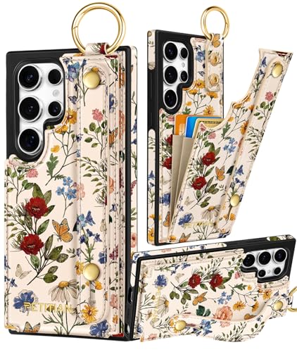 Petitian Schutzhülle für Samsung Galaxy S25 Ultra mit Brieftasche: Frauen und Mädchen, niedliches mädchenhaftes ästhetisches einzigartiges Design, Leder, Kreditkartenhalter, Kartenhalter, Ständer Petitian Schutzhülle für Samsung Galaxy S25 Ultra mit Brieftasche: Frauen und Mädchen, niedliches mädchenhaftes ästhetisches einzigartiges Design, Leder, Kreditkartenhalter, Kartenhalter, Ständer von Petitian