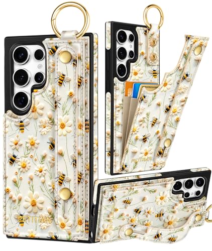Petitian Schutzhülle für Samsung Galaxy S25 Ultra mit Brieftasche: Frauen und Mädchen, niedliches mädchenhaftes ästhetisches einzigartiges Design, Leder, Kreditkartenhalter, Kartenhalter, Ständer Petitian Schutzhülle für Samsung Galaxy S25 Ultra mit Brieftasche: Frauen und Mädchen, niedliches mädchenhaftes ästhetisches einzigartiges Design, Leder, Kreditkartenhalter, Kartenhalter, Ständer von Petitian