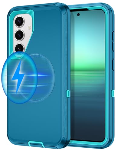 Petocase Schutzhülle für Samsung Galaxy S25 Plus, Galaxy S24 Plus, kompatibel mit MagSafe, stoßfest, 3-lagiger Rundumschutz, robuste, robuste Schutzhülle für Galaxy S25 Plus/S24 Plus, Türkis Petocase Schutzhülle für Samsung Galaxy S25 Plus, Galaxy S24 Plus, kompatibel mit MagSafe, stoßfest, 3-lagiger Rundumschutz, robuste, robuste Schutzhülle für Galaxy S25 Plus/S24 Plus, Türkis von Petocase