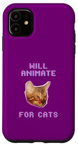 Animiert für Katzen, lustiger Katzenliebhaber, witziges Haustier Hülle für iPhone 11 Animiert für Katzen, lustiger Katzenliebhaber, witziges Haustier Hülle für iPhone 11 von Pets Co.