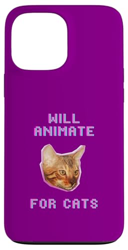 Animiert für Katzen, lustiger Katzenliebhaber, witziges Haustier Hülle für iPhone 13 Pro Max Animiert für Katzen, lustiger Katzenliebhaber, witziges Haustier Hülle für iPhone 13 Pro Max von Pets Co.