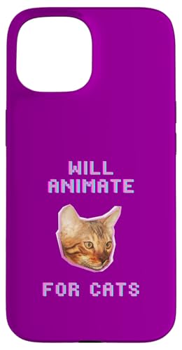 Animiert für Katzen, lustiger Katzenliebhaber, witziges Haustier Hülle für iPhone 15 Animiert für Katzen, lustiger Katzenliebhaber, witziges Haustier Hülle für iPhone 15 von Pets Co.