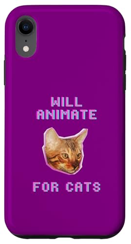 Animiert für Katzen, lustiger Katzenliebhaber, witziges Haustier Hülle für iPhone XR Animiert für Katzen, lustiger Katzenliebhaber, witziges Haustier Hülle für iPhone XR von Pets Co.