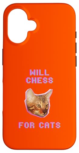 Will Chess For Cats Lustiges, schrulliges Katzen-Strategiespiel Hülle für iPhone 16 von Pets Co.