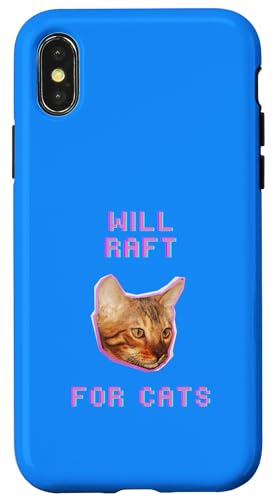 Will Rafting für Katzen, lustiges Tierliebhaber-Abenteuer Hülle für iPhone X/XS Will Rafting für Katzen, lustiges Tierliebhaber-Abenteuer Hülle für iPhone X/XS von Pets Co.