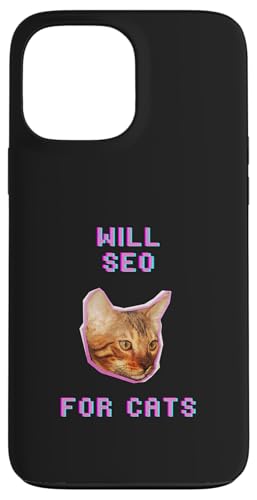 Will SEO For Cats Lustiger witziger Katzenliebhaber Humor Hülle für iPhone 13 Pro Max Will SEO For Cats Lustiger witziger Katzenliebhaber Humor Hülle für iPhone 13 Pro Max von Pets Co.
