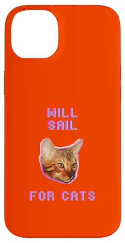 Will Sailing For Cats, lustiges nautisches Bootsabenteuer Hülle für iPhone 14 Plus von Pets Co.