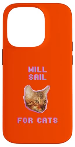 Will Sailing For Cats, lustiges nautisches Bootsabenteuer Hülle für iPhone 14 Pro von Pets Co.