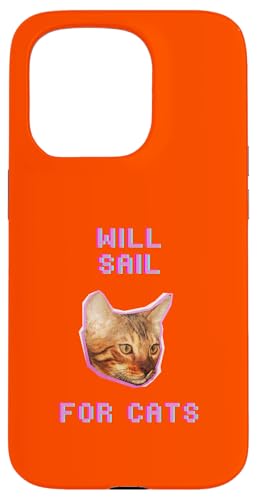 Will Sailing For Cats, lustiges nautisches Bootsabenteuer Hülle für iPhone 15 Pro von Pets Co.
