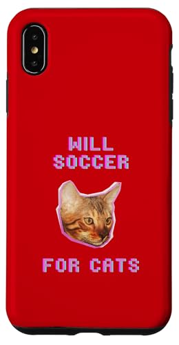 Will Soccer For Cats, lustiges Katzenfußballspiel Hülle für iPhone XS Max von Pets Co.