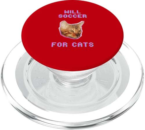 Will Soccer For Cats, lustiges Katzenfußballspiel PopSockets PopGrip für MagSafe von Pets Co.