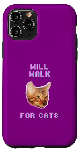 Will Walking For Cats, lustiger Spaziergänger für Katzenliebhaber Hülle für iPhone 11 Pro Will Walking For Cats, lustiger Spaziergänger für Katzenliebhaber Hülle für iPhone 11 Pro von Pets Co.