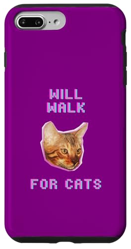 Will Walking For Cats, lustiger Spaziergänger für Katzenliebhaber Hülle für iPhone 7 Plus/8 Plus Will Walking For Cats, lustiger Spaziergänger für Katzenliebhaber Hülle für iPhone 7 Plus/8 Plus von Pets Co.