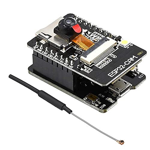 Peukerty WiFi Bluetooth Board ESP32-CAM-MB -USB zu Seriellem Port CH340G mit OV2640 Kamera Modul, mit 2,4G Antenne von Peukerty