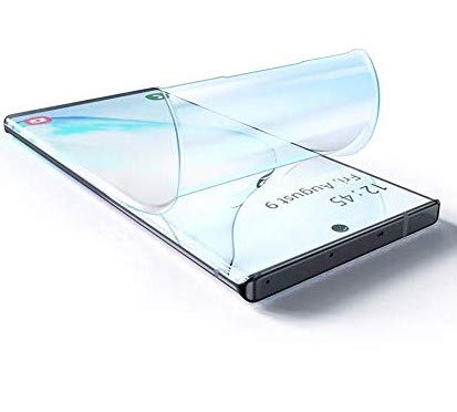 PfX 2er Set Schutzfolien geeignet für Samsung Note 10 Plus - Biegsames 9H Schutzglas - Fingerprint kompatibel (Note 10 Plus) von PfX