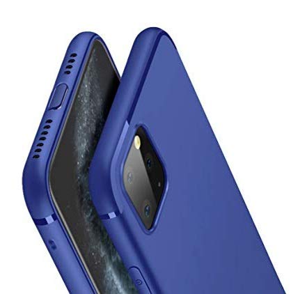 PfX Blau Matte Hülle geeignet für iPhone 11 Special-Edition TPU Silikonhülle mit integriertem Staubschutz Ultra-Slim von PfX