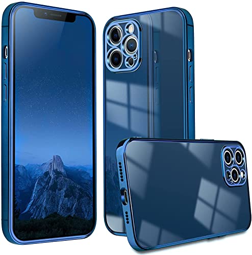 PfX Blau Matte Hülle kompatibel mit iPhone 13 Pro Max mit Kameraschutz - Verbesserte Version 2021 (iPhone 13 Pro Max, Blau-Matt) von PfX