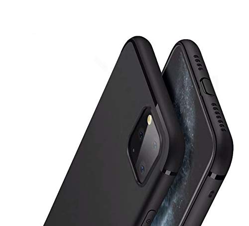 PfX Schwarz Matte Hülle geeignet für iPhone 11 Pro MAX Special-Edition TPU Silikonhülle mit integriertem Staubschutz Ultra-Slim von PfX