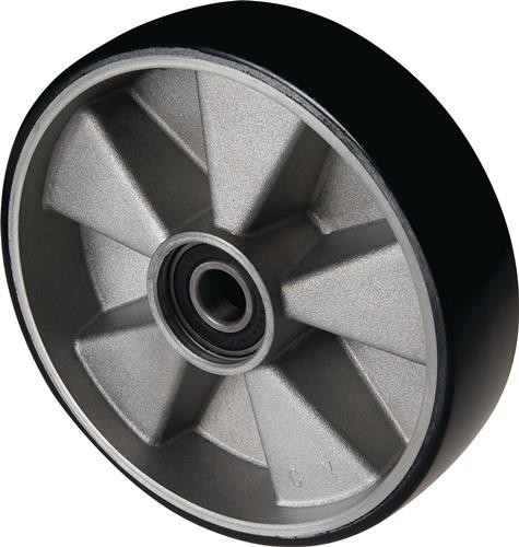Pfaff Lenkrad Polyurethan Naben-L.43mm Rad-B.50mm D.200mm Guss-Felge von Pfaff