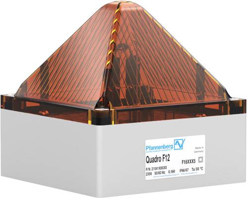 Pfannenberg Blitzleuchte QUADRO F12 230 AC AM 21041104000 Orange Orange 230 V/AC von Pfannenberg