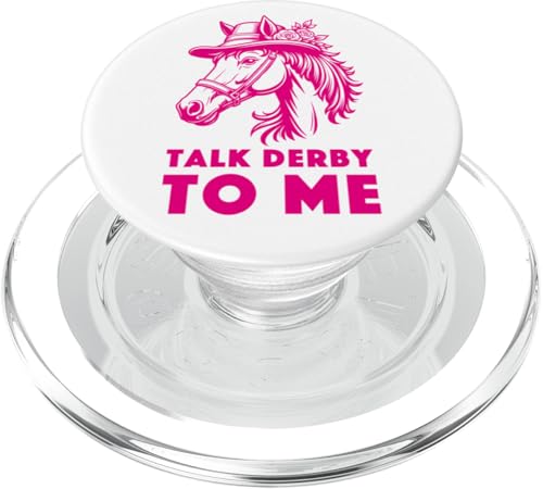 Talk Derby To Me Outfit Pferderennen Spruch Outfit Pferde PopSockets PopGrip für MagSafe von Pferde Trabrennbahn Pferderennsport Traber Pferd