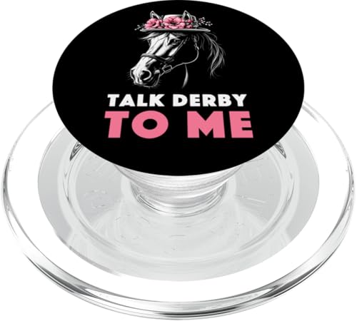 Talk Derby To Me Outfit Pferderennen Spruch Outfit Pferde PopSockets PopGrip für MagSafe von Pferde Trabrennbahn Pferderennsport Traber Pferd