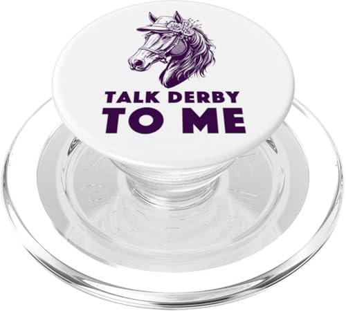 Talk Derby To Me Outfit Pferderennen Spruch Outfit Pferde PopSockets PopGrip für MagSafe von Pferde Trabrennbahn Pferderennsport Traber Pferd