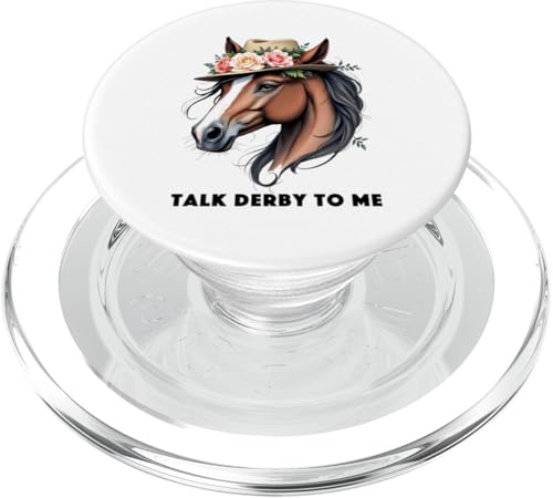 Talk Derby To Me Outfit Pferderennen Spruch Outfit Pferde PopSockets PopGrip für MagSafe von Pferde Trabrennbahn Pferderennsport Traber Pferd