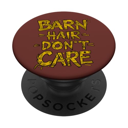 Stallhaare? Na und! Lustiges Design für Reiterinnen PopSockets Klebender PopGrip von Pferdemädchen Style