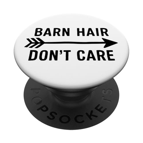 Stallhaare? Na und! Lustiges Design für Reiterinnen PopSockets Klebender PopGrip von Pferdemädchen Style