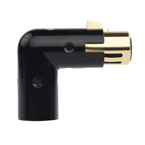 Pffiocix 3-poliger Stecker auf Buchse, rechtwinkliger Mikrofon-Audioadapter für Sound Pffiocix 3-poliger Stecker auf Buchse, rechtwinkliger Mikrofon-Audioadapter für Sound von Pffiocix