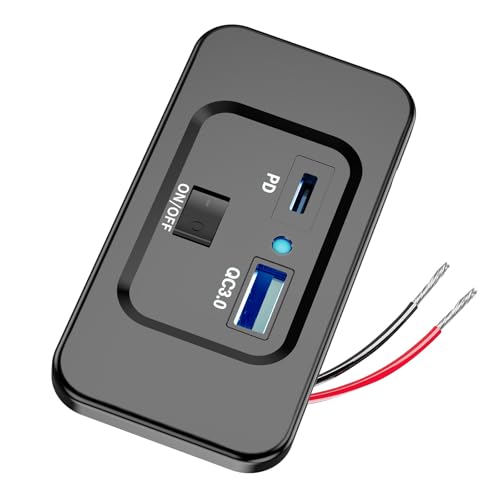 Pffiocix USB 18W Auto Ladebuchse Adapter PD20W Typ C High Speed Auto Ladeadapter für Fahrzeuge Pffiocix USB 18W Auto Ladebuchse Adapter PD20W Typ C High Speed Auto Ladeadapter für Fahrzeuge von Pffiocix