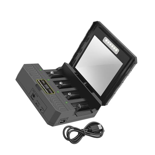 Pffiocix USB C Solar Akku Ladeadapter 4 Slot Case Akku Ladehülle Pffiocix USB C Solar Akku Ladeadapter 4 Slot Case Akku Ladehülle von Pffiocix