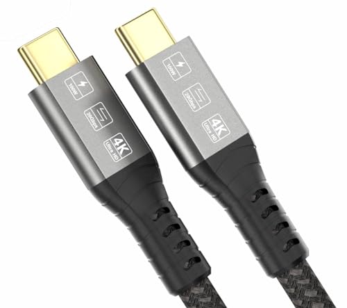 PfirstDa USB C auf USB C 20 Gbps Kabel, Typ-C 3.2 Gen2x2 Kabel, Unterstützt 4K@60Hz Videoübertragung, 100W 20V/5A, Für Telefone, Hub, Tablets, USB C Geräte(0.5m) von PfirstDa