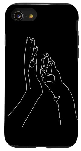 Pfote Menschenhand Hund Hunde Hundeliebhaber Hundebesitzer Hülle für iPhone SE (2020) / 7 / 8 von Pfote Paw Hand Hund Dog Liebe love Geschenk Gift