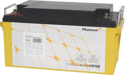 Phaesun Sun-Store 90 340094 Solarakku 12V 88Ah Blei-Vlies (AGM) (B x H x T) 348 x 178 x 167mm M6-Sch von Phaesun
