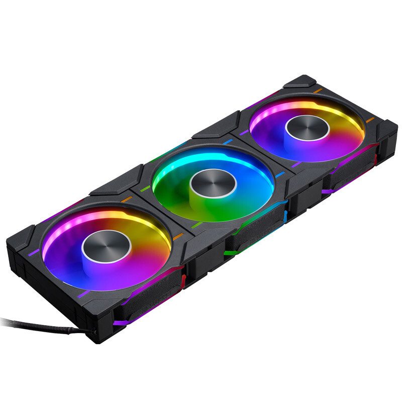 PHANTEKS D30 PWM D-RGB schwarz | 3er-Pack 120mm Gehäuselüfter von Phanteks