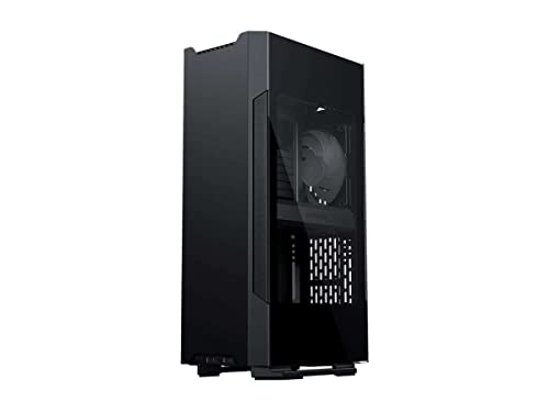 Phanteks (PH-ES217E_BK02) Evolv Shift 2 Mini-ITX Gehäuse, Seitenteile aus gehärtetem Glas, Aluminiumplatten, D-RGB, Schwarz von Phanteks