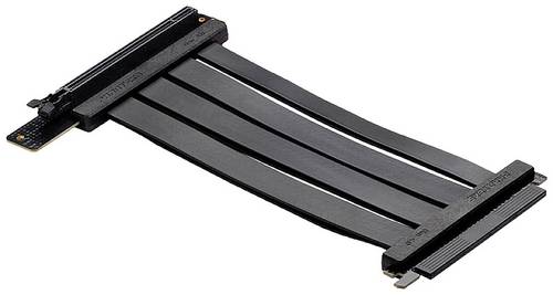 Phanteks PCIe Riser Kabel PCIe 4.0 PCIe x16 Stecker, PCIe x16 Buchse 0.22m Schwarz Buchse 90° gewin von Phanteks