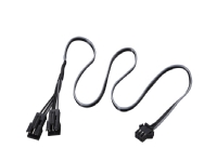 Phanteks PH-CB-DRGB3P, 3-polig, 2 x Molex (3-pin), Gerade, Gerade, Schwarz, Grau von Phanteks