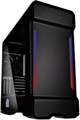 Phanteks PH-ES518XTG_DBK01 Midi-Tower PC-Gehäuse Schwarz 3 vorinstallierte Lüfter, Integrierte Bel von Phanteks